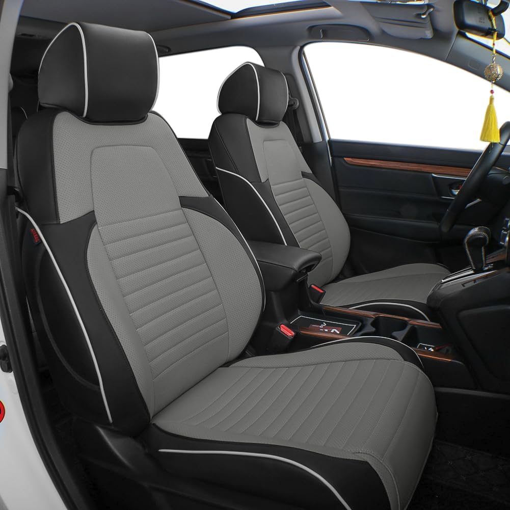 Custom Fit Blazer Car Seat Covers for Select Chevy Blazer Premier,L,Lt,Rs,3Lt,2Lt 2019 2020 2021 - Full Set Leatherette (Beige)