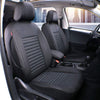 Custom Fit Full Set Car Seat Covers for Select BMW X3 2019 2020 2021(Not for Sport), W/Thigh Support - Leatherette (Black)