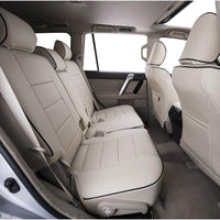 Custom Fit Gladiator Car Seat Covers for Select Jeep Gladiator (Not for HIGH Altitude,Rear Row No Center Fold-Down Armrest) 2020 2021 2022 2023 - Leatherette (Beige)