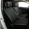 Custom Fit Sportage Car Seat Covers for Select KIA Sportage 2017 2018 2019 2020 2021 2022 - Leatherette (Beige)