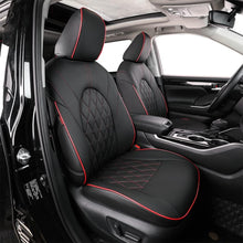 Load image into Gallery viewer, Custom Fit Car Seat Covers for Select GMC Yukon SLE,SLT,AT4 2015 2016 2017 2018 2019 2020 2021 2022 2023 - Leatherette (Beige)