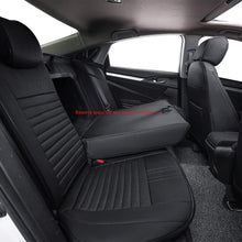 Load image into Gallery viewer, Civic Seat Covers Full Set,Car Seat Cover Custom Fit for Honda Civic Hatchback 2018 2019 2020 2021 Lx,Car Seat Protector Waterproof,Leather Car Seat Cushion,Black Car Seat Covers(Black)