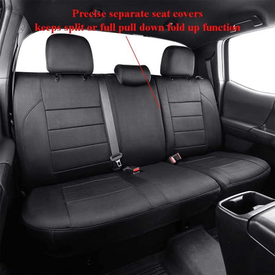 Car Seat Covers Full Set,Seat Covers for Cars,Black Car Seat Cover,Car Seat Protector Waterproof,Custom Fit for Subaru Forester 2019 2020 2021 2022 2023 2024,Car Seat Cushion,Neoprene(Black)