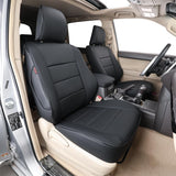 INSTOCK Custom Fit Bronco Sport Car Seat Covers for Select Ford Bronco Sport Base,Big Bend,Heritage 2021 2022 2023 2024 2025  - Leather(Black)