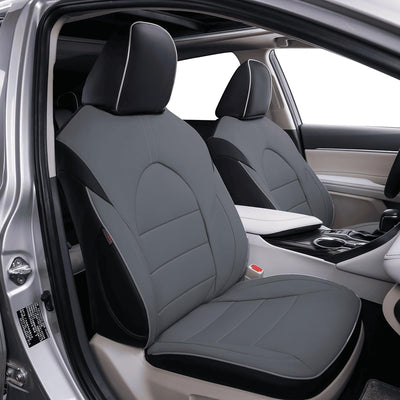 Custom Fit CHR Seat Covers for Select Toyota CHR 2018 2019 2020 2021 2022 Full Set - Leather (Red)