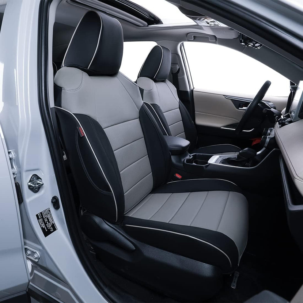 Custom Fit Car Seat Covers for Select Dodge Journey SE,GT,SXT,SE Value,Crossroad 2013 2014 2015 2016 2017 2018 2019 2020 2021 2022 2023 - Leatherette (Beige)