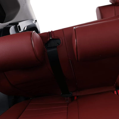 Custom Fit Prius Seat Covers for Select Toyota Prius Le,Xle,Limited,Leco,Nightshade,Prime 2016 2017 2018 2019 2020 2021 2022 - Full Set- Leather (Burgundy)