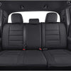Custom Fit Tacoma Car Seat Covers for Select Toyota Tacoma 2016 2017 2018 2019 2020 2021 2022 2023 Double Cab/Crew Cab -Full Set,Leather(Black)
