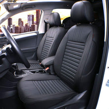 Load image into Gallery viewer, Custom Fit Full Set Car Seat Covers for Select BMW X3 2019 2020 2021(Not for Sport), W/Thigh Support - Leatherette (Black)