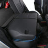 Custom Fit Colorado Car Seat Covers for Select Chevy Colorado 2014 2015 2016 2017 2018 2019 2020 2021 2022 - Full Set - Leather (Black with Blue Trim)