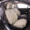 Custom Fit Sentra Car Seat Covers for Select Nissan Sentra SV,SR,S 2013 2014 2015 2016 2017 2018 2019 - Full Set, Leatherette (Black)