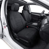 Civic Seat Covers Full Set,Car Seat Cover Custom Fit for Honda Civic Hatchback 2018 2019 2020 2021 Lx,Car Seat Protector Waterproof,Leather Car Seat Cushion,Black Car Seat Covers(Black)