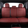 Custom Fit Tacoma Car Seat Covers for Select Toyota Tacoma 2016 2017 2018 2019 2020 2021 2022 2023 Double Cab/Crew Cab -Full Set,Leather(Black)