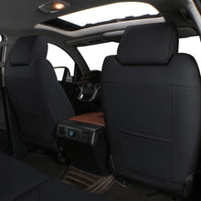 Load image into Gallery viewer, Custom Fit Silverado Car Seat Covers for Select 2014-2018 Silverado/Sierra 1500 &amp;2015-2019 Silverado HD Wt,Ls,Lt,Ltz,High Country (Crew Cab) - Full Set,Leather (Black)