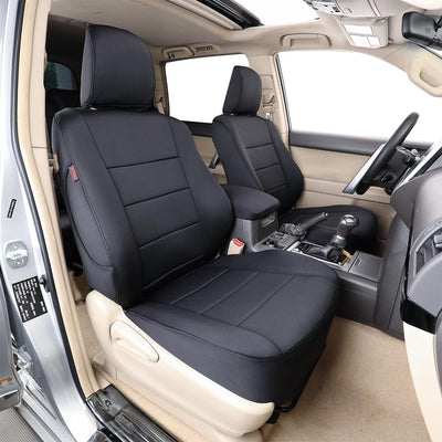 4Runner Seat Covers Full Set 7 Seats 2010-2024,Car Seat Cover for Toyota 4 Runner,Custom Car Seat Protector Waterproof,Leather Car Seat Cushion,Black Car Seat Cover,Leather(Black)