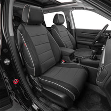 Load image into Gallery viewer, Wrangler 2013-2017 Car Seat Covers Full Set,Seat Covers Custom Fit for Jeep Wrangler,Car Seat Protector Waterproof,Leather Car Seat Cushion,Black Seat Cover - Leatherette (Black)