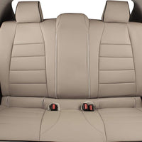 Custom Fit Blazer Car Seat Covers for Select Chevy Blazer Premier,L,Lt,Rs,3Lt,2Lt 2019 2020 2021 - Full Set Leatherette (Beige)