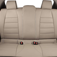 Custom Fit Murano Car Seat Covers for Select Nissan Murano S,Sv,Sl,Platinum,Midnight Edition 2015 2016 2017 2018 2019 2020 2021 2022 2023 2024- Leatherette (Beige)