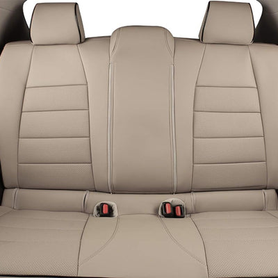 Custom Fit Trax Car Seat Covers for Select Chevy Trax Lt,Ltz,Lspremier,Ls 2015 2016 2017 2018 2019 2020 2021 2022 - Leather (Beige)