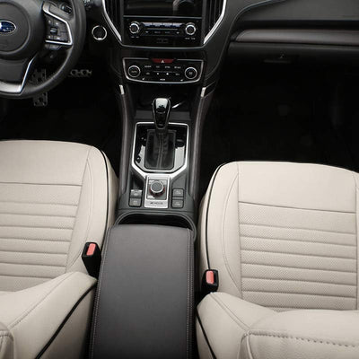 Custom Fit Legacy Car Seat Covers for Select Subaru Legacy 2015 2016 2017 2018 2019 - Leather (Beige)