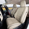 Custom Fit Camry Car Seat Covers for Select Toyota Camry LE,SE,SE Nightshade 2018 2019 2020 2021 2022 2023 2024 (Not for Hybrid) - Full Set, Leather (Black)