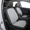 Custom Fit Full Set Car Seat Covers for Select Nissan Pathfinder Platinum 2013-2021 (Front Row W/Display Screen) - Three Rows, Second Row 40/60 Split,Leatherette (Black/Gray)