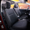 Custom Fit RAV4 Car Seat Covers for Select Toyota RAV4 2019 2020 2021 2022 2023 2024 2025 LE,XLE,XLE Premium,Limited - Full Set,Leather(Black)