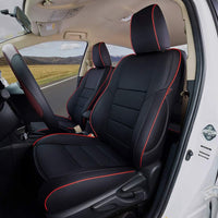 Custom Fit RAV4 Car Seat Covers for Select Toyota RAV4 2019 2020 2021 2022 2023 2024 2025 LE,XLE,XLE Premium,Limited - Full Set,Leather(Black)