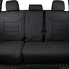 Custom Fit Silverado Car Seat Covers for Select 2014-2018 Silverado/Sierra 1500 &2015-2019 Silverado HD Wt,Ls,Lt,Ltz,High Country (Crew Cab) - Full Set,Leather (Black)