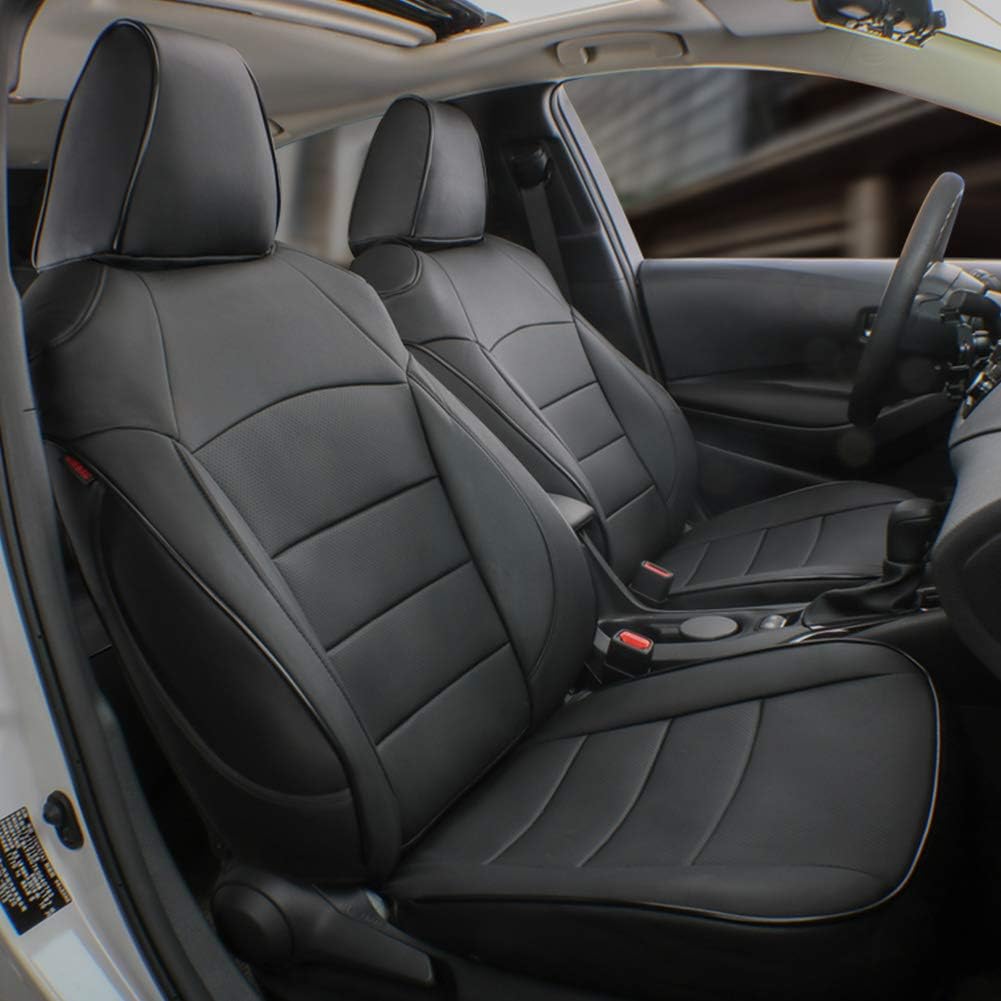 Custom Fit Camry Car Seat Covers for Select Toyota Camry LE,SE,SE Nightshade 2018 2019 2020 2021 2022 2023 2024 (Not for Hybrid) - Full Set, Leather