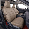 Custom Fit RAV4 Car Seat Covers for Select Toyota RAV4 2019 2020 2021 2022 2023 2024 2025 LE,XLE,XLE Premium,Limited - Full Set,Leather(Black)