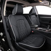 Custom Fit Altima Car Seat Covers for Select Nissan Altima SV,S,SR 2013 2014 2015 2016 2017 2018 & 2017 2018 SL (Rear Row with Non Removable Headrest) -Full Set, Leather (Black)