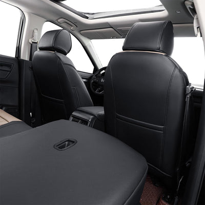 Custom Fit Grand Cherokeecar Seat Covers for Select Jeep Grand Cherokee(Not for Trailhawk,Srt) 2011 2012 2013 2014 2015 2016 2017 2018 2019 2020 2021 - Leatherette (Sand Beige)