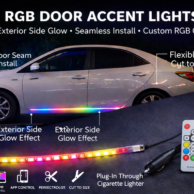 RGB Door Accent LED Light Strips (Exterior Glow Kit)