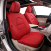 Custom Fit Camry Car Seat Covers for Select Toyota Camry LE,SE,SE Nightshade 2018 2019 2020 2021 2022 2023 2024 (Not for Hybrid) - Full Set, Leather (Black)