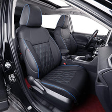 Load image into Gallery viewer, Custom Fit RAV4 Car Seat Covers for Select Toyota RAV4 2019 2020 2021 2022 2023 2024 2025 LE,XLE,XLE Premium,Limited - Full Set,Leather(Black)