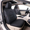 Custom Fit Camry Car Seat Covers for Select Toyota Camry LE,SE,SE Nightshade 2018 2019 2020 2021 2022 2023 2024 (Not for Hybrid) - Full Set, Leather (Black)