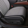 Custom Fit Full Set Car Seat Covers for Select Audi Q3 2012 2013 2014 2015 2016 2017 2018, W/Thigh Support - Leatherette (Black/Gray)