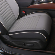 Load image into Gallery viewer, Custom Fit Full Set Car Seat Covers for Select Audi Q3 2012 2013 2014 2015 2016 2017 2018, W/Thigh Support - Leatherette (Black/Gray)