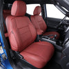 Custom Fit Tacoma Car Seat Covers for Select Toyota Tacoma 2016 2017 2018 2019 2020 2021 2022 2023 Double Cab/Crew Cab -Full Set,Leather(Black)