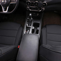 Custom Fit Sentra Car Seat Covers for Select Nissan Sentra SV,SR,S 2013 2014 2015 2016 2017 2018 2019 - Full Set, Leatherette (Black)