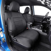 Custom Fit Tacoma Car Seat Covers for Select Toyota Tacoma 2016 2017 2018 2019 2020 2021 2022 2023 Double Cab/Crew Cab -Full Set,Leather(Black)