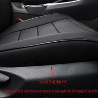 Custom Fit Venza Car Seat Covers for Select Toyota Venza 2021 2022 2023 2024 Le,Xle,Limited,Nightshade Edition -Full Set,Leather(Black)