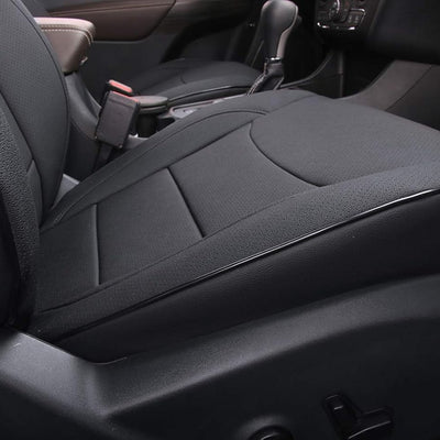 Custom Fit Full Set Car Seat Covers for Select Jeep Patriot 2009 2010 2011 2012 2013 2014 2015 2016 2017 2018 - Leatherette (Black)