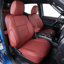 Load image into Gallery viewer, Custom Fit Silverado Car Seat Covers for Select 2014-2018 Silverado/Sierra 1500 &amp;2015-2019 Silverado HD Wt,Ls,Lt,Ltz,High Country (Crew Cab) - Full Set,Leather (Black)