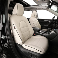Traverse Car Seat Covers Full Set for Chevy Traverse LT,LTZ 2015-2017,2Nd Row 50/50 Split,Seat Covers for Cars,Car Seat Cover,Car Seat Protector Waterproof Leather Car Seat Cushion(Beige)