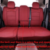 Custom Fit Envision Car Seat Covers for Select Buick Envision 2021 2022 2023 2024- Full Set - Leather (Burgundy)