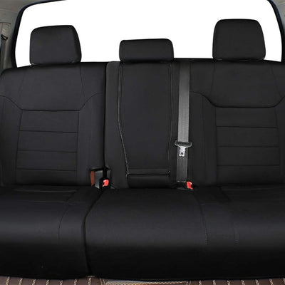 Ram 1500 Seat Covers Full Set,Car Seat Covers Custom Fit for RAM 1500 Quad Cab Tradesman 2019-2025,Car Seat Protector Waterproof,Black Car Seat Cushion Cover for Trucks,Neoprene(Black)