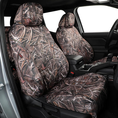 Custom Fit Tacoma Camo Seat Covers for Select Toyota Tacoma (Petrol) 2024 2025 Double Cab SR,SR5,TRD Sport,Trd Off-Road,Limited Camouflage Seat Covers - Full Set (Reed Camouflage)