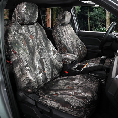 Custom Fit Tacoma Camo Seat Covers for Select Toyota Tacoma (Petrol) 2024 2025 Double Cab SR,SR5,TRD Sport,Trd Off-Road,Limited Camouflage Seat Covers - Full Set (Reed Camouflage)